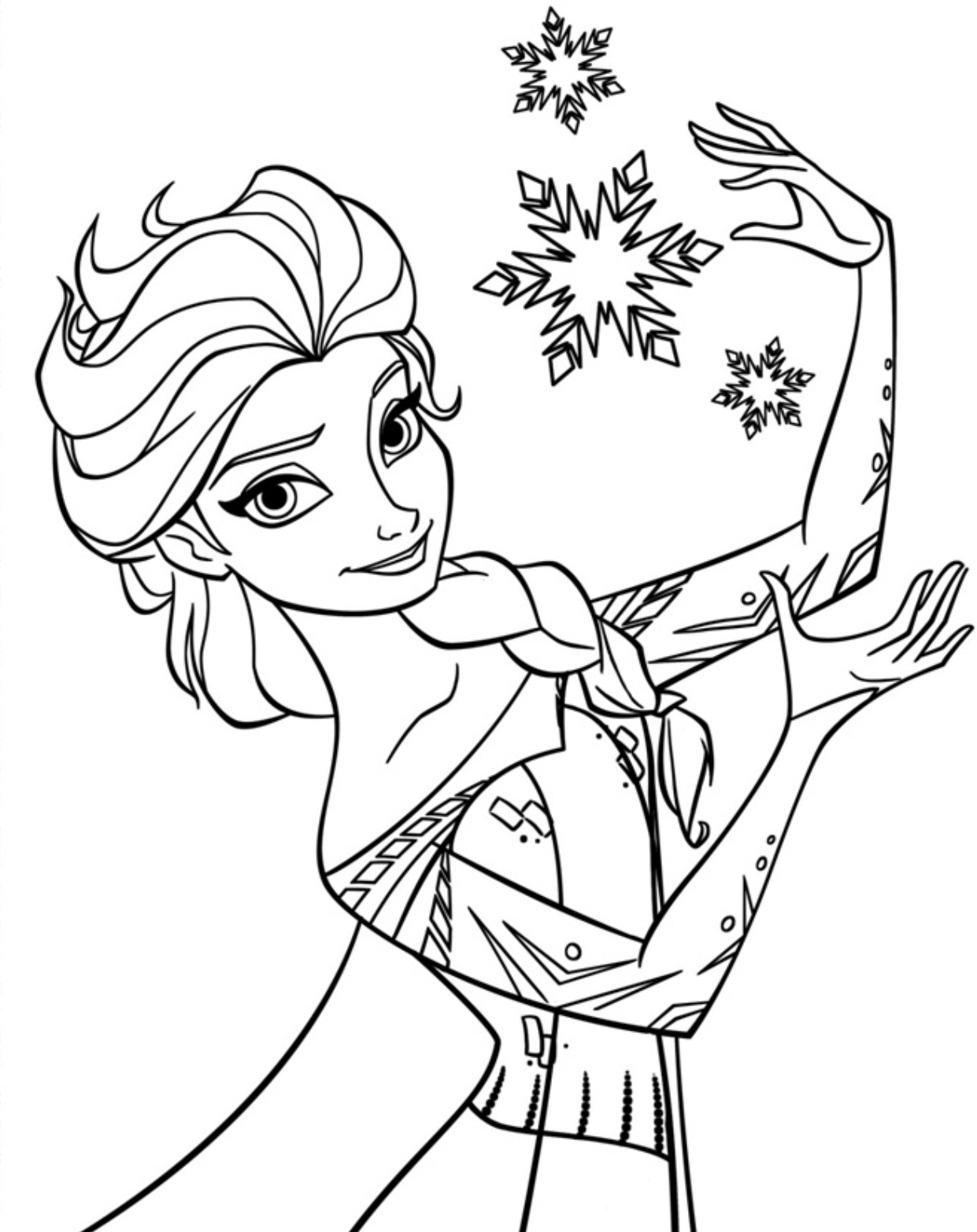 Frozen Elsa Coloring Pages