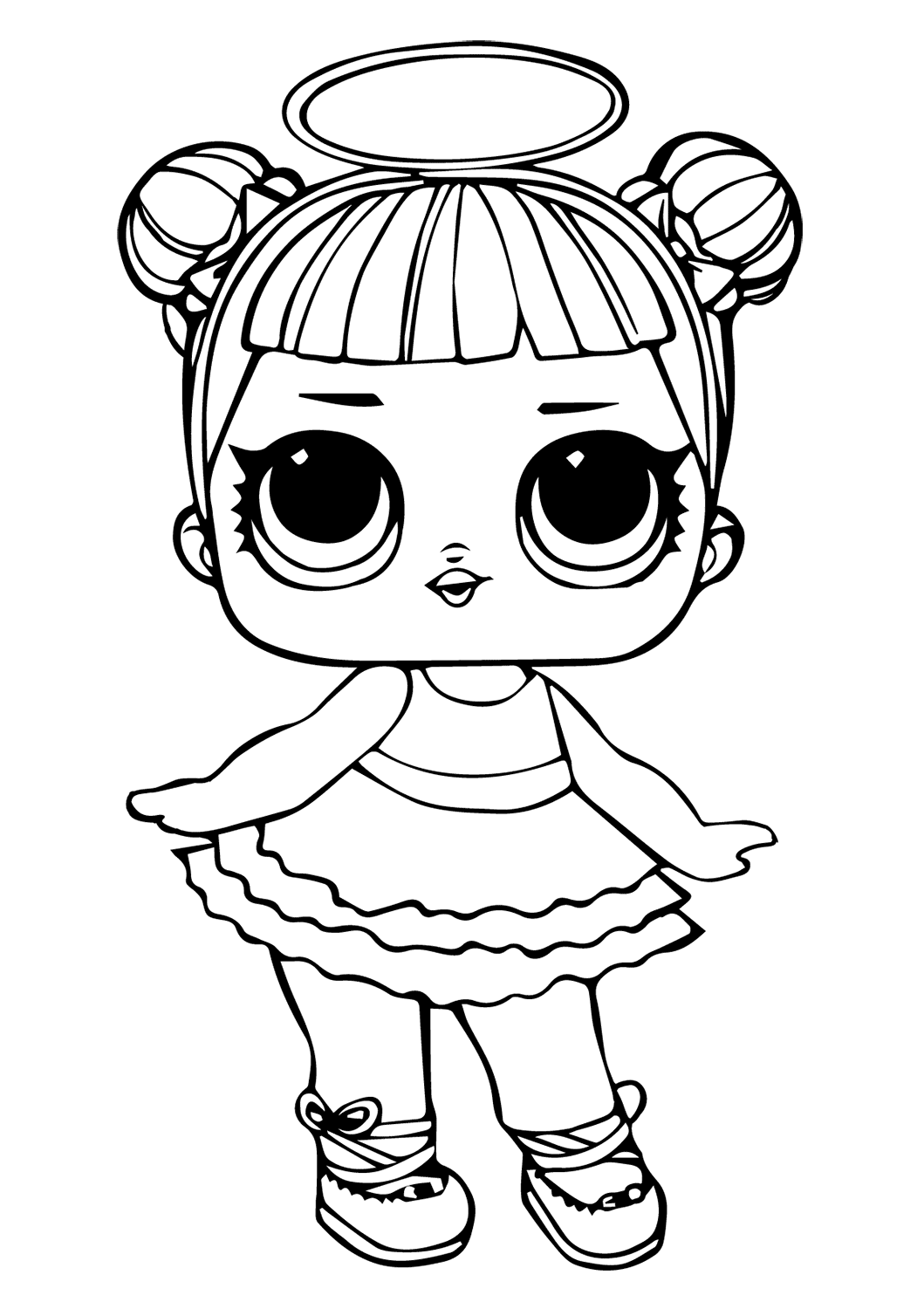 LOL Surprise Dolls Coloring Pages   Free Printable Coloring Page