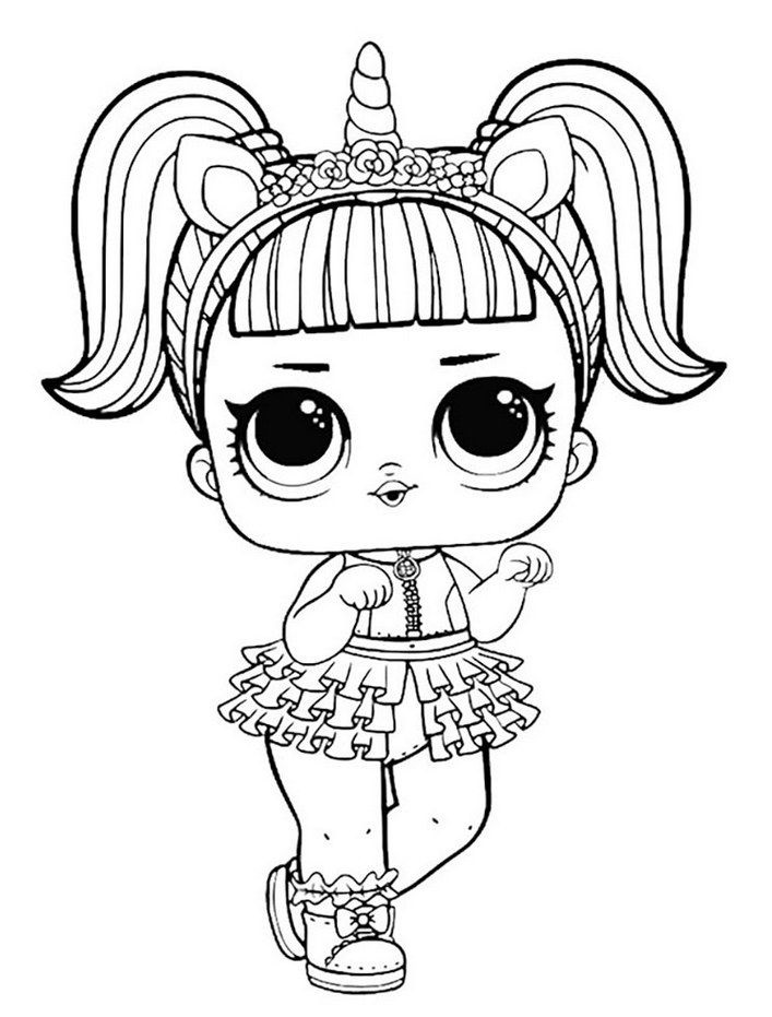 LOL Surprise Dolls Coloring Pages | Free Printable Coloring Page