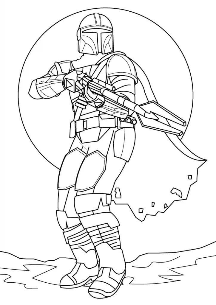 The Mandalorian Coloring Pages