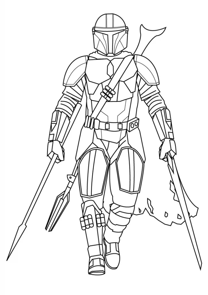 The Mandalorian Coloring Pages