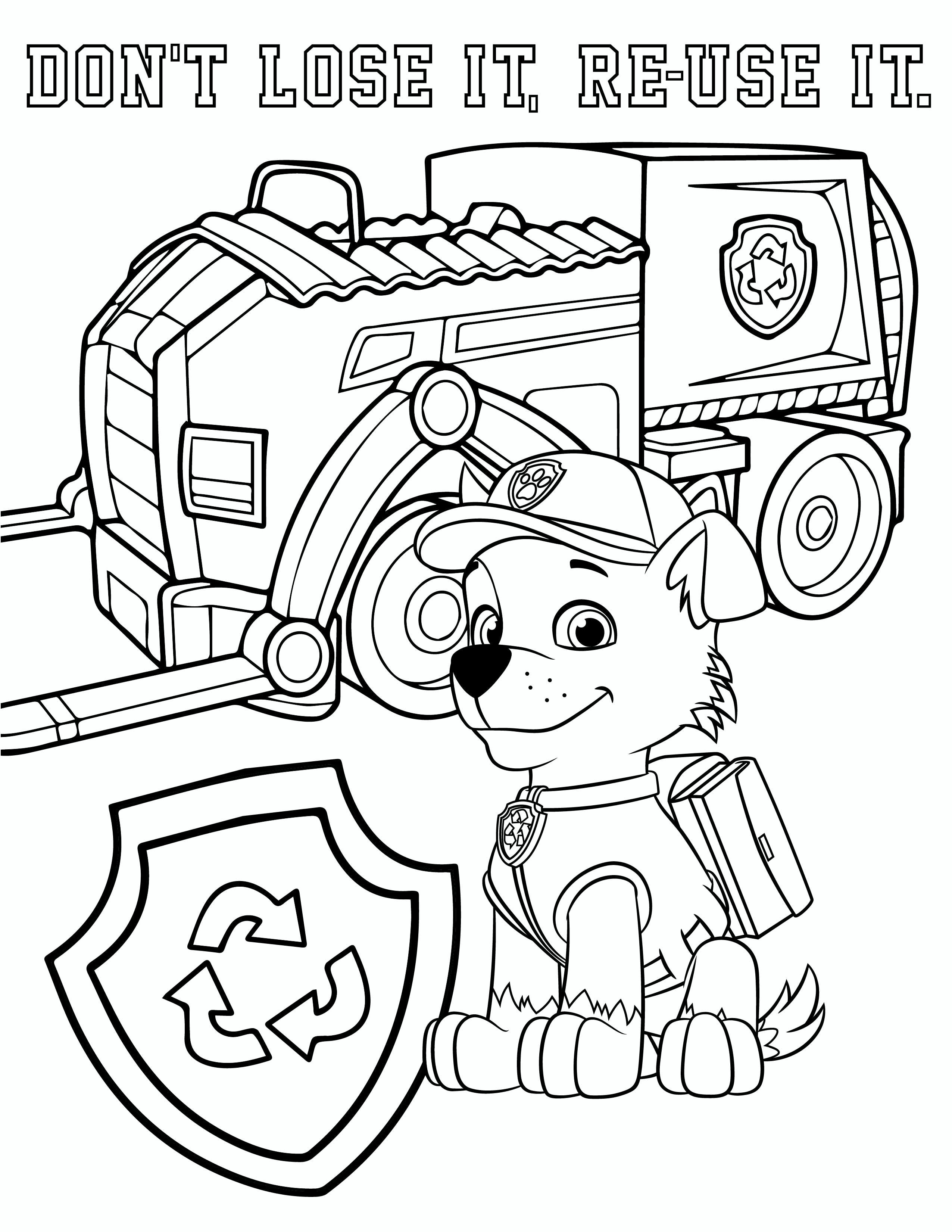 paw patrol coloring pages  free printable coloring page
