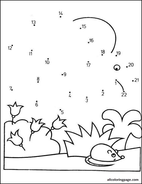 Bird Dot To Dot Coloring Page
