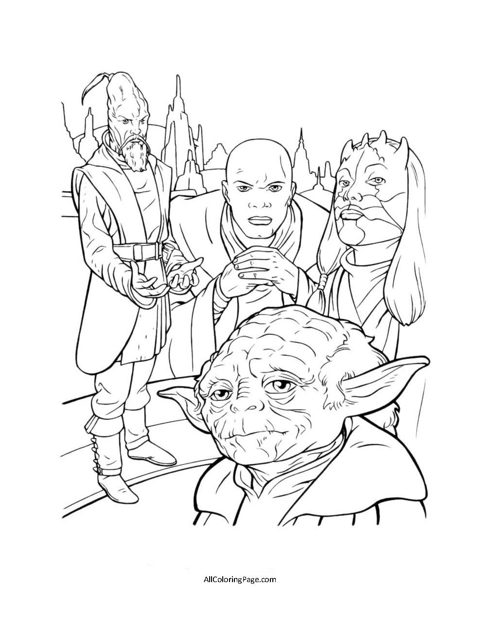 jedi order star wars free coloring page