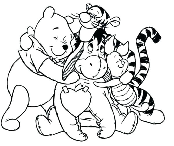 Winnie the Pooh Coloring Page