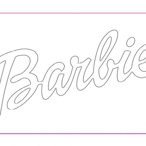 Ballerina Barbie Coloring Page - Barbie Logo Coloring Page 500x500 