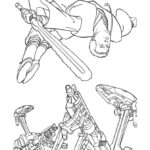 B1 Battle Droid Jedi Star Wars Coloring Page