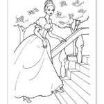 Barbie Cinderella Coloring Page