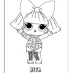 Diva Lol Surprise Doll Coloring Page