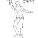 Han Solo Star Wars Coloring Page