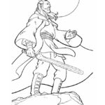 Jedi Knight Star Wars Coloring Page