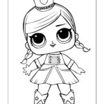 Majorette Lol Surprise Doll Coloring Page