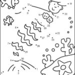 Mermaid Dot To Dot Coloring Page