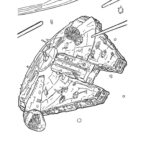 Millennium Falcon Star Wars Coloring Page