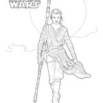 Rey Star Wars Coloring Page