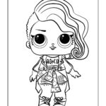 Rocker Lol Surprise Doll Coloring Page