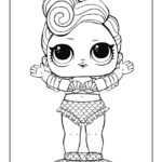 Waves Lol Surprise Doll Coloring Page