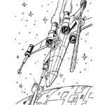 X Wing Star Wars Coloring Page